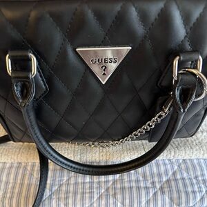 Guess brand black purse silver hardware